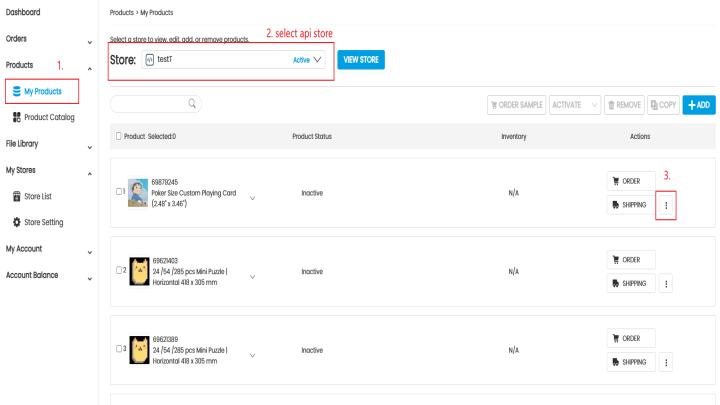 store order data