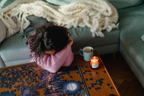 Jigsaw puzzle strategy is important, especially for bigger puzzles. The preparation and sorting are worth the hard work.