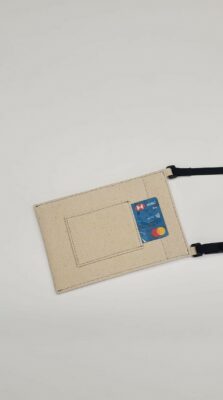 canvas phone bag credit card slot