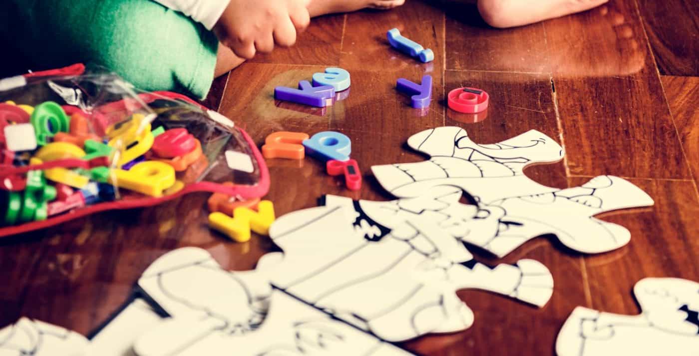 children with larger puzzle pieces